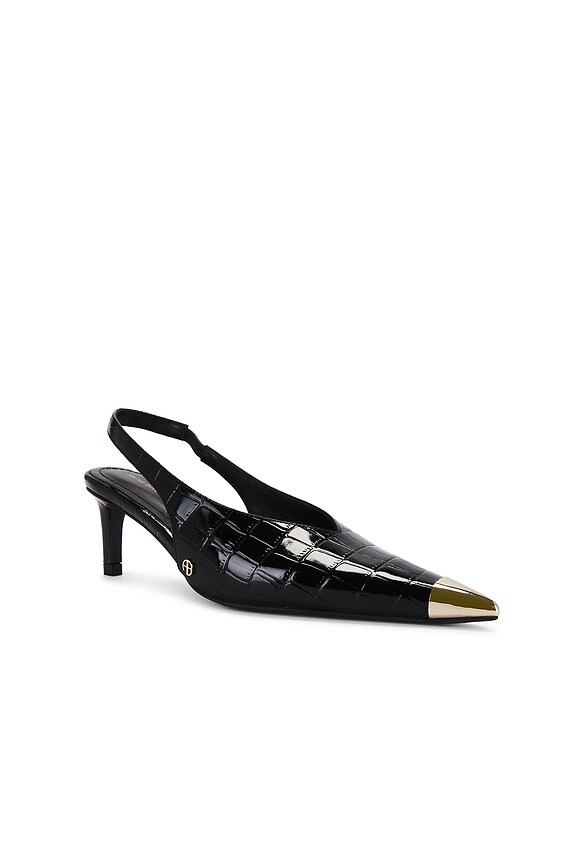 view 2 of 5 Nina Heel in Black Embossed