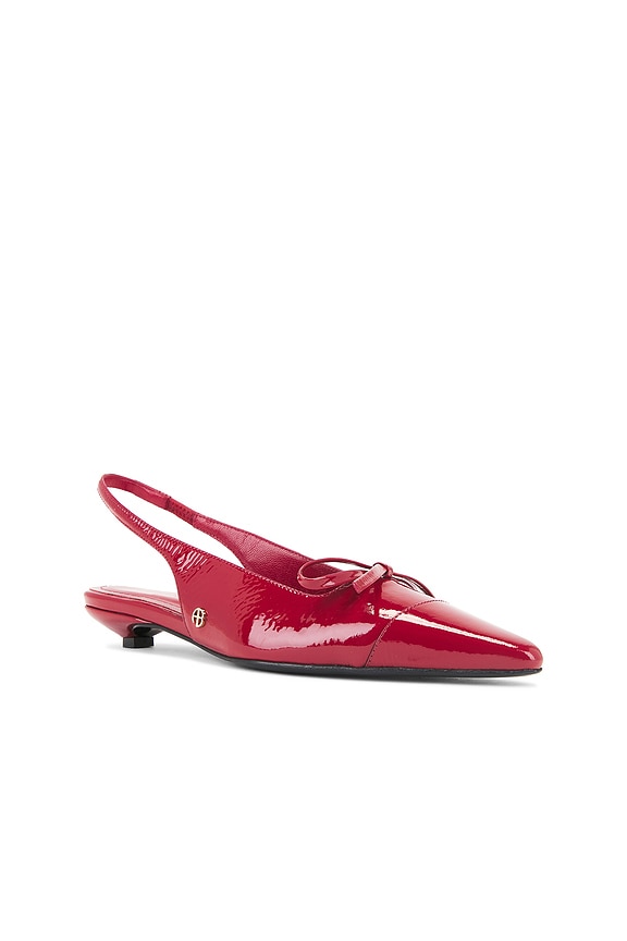view 2 of 5 Zoey Slingback Heels in Red