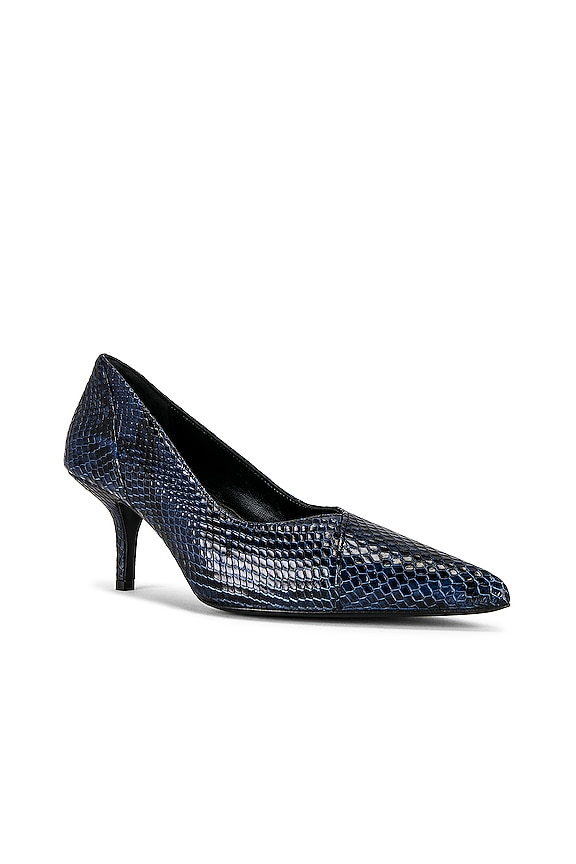 view 2 of 5 Devon Pumps in Blue Snake