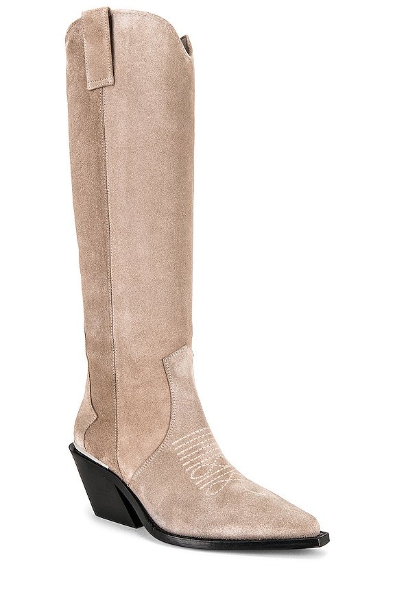 view 2 of 5 Tall Tania Boots in Ash Grey Suede