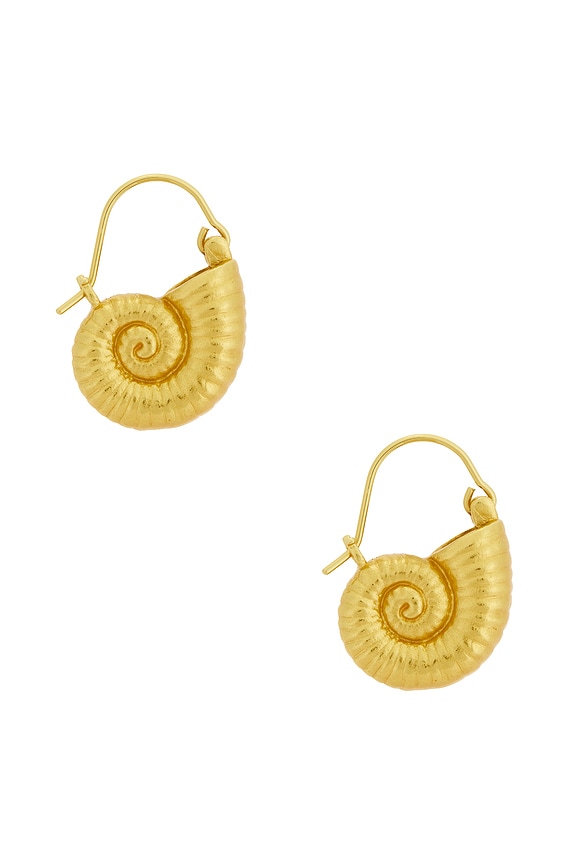 view 2 of 3 High Tide Hoop in Gold