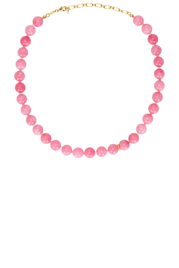 view 1 of 2 Ball Necklace in Bubblegum