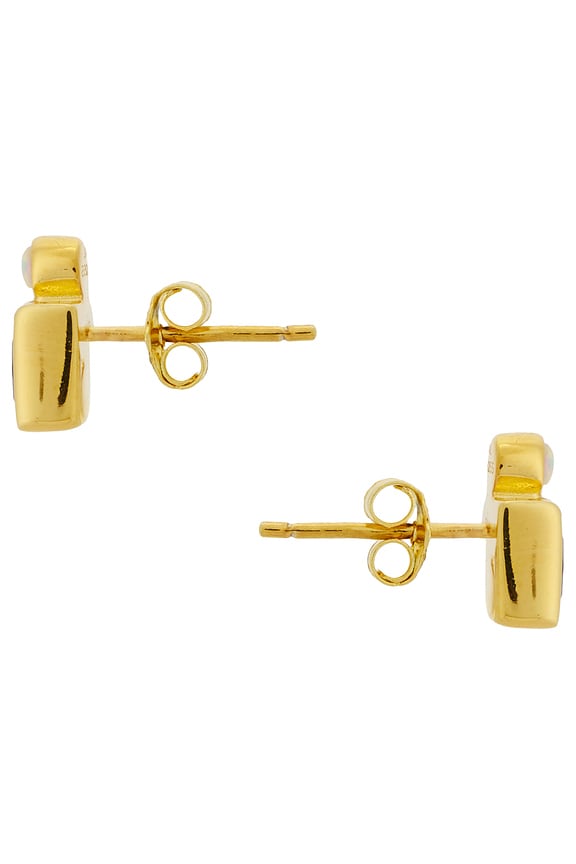 view 2 of 2 Bling Stud Earrings in Royal Blue