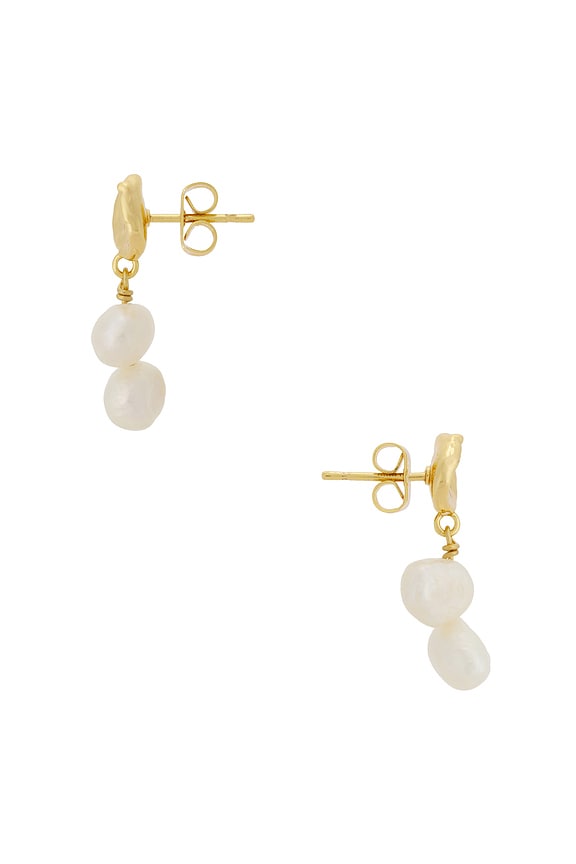 view 2 of 2 Pearly Drop Earring in Pearl