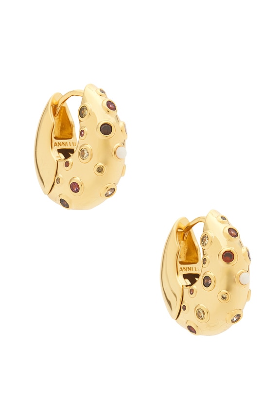 view 1 of 3 CRÉOLES CRYSTAL in Gold