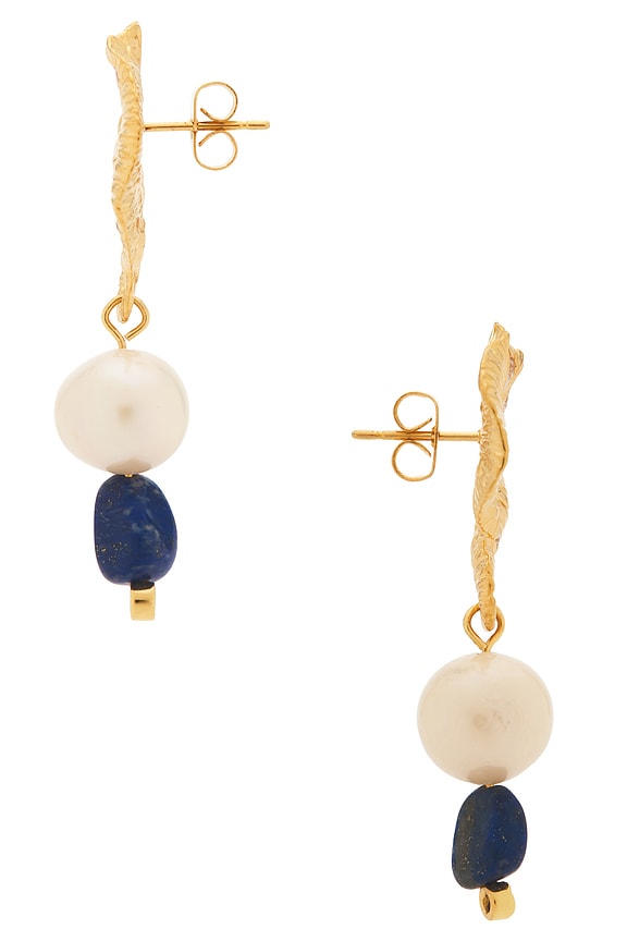 view 2 of 2 Jet Set Gem Earrings in Gold