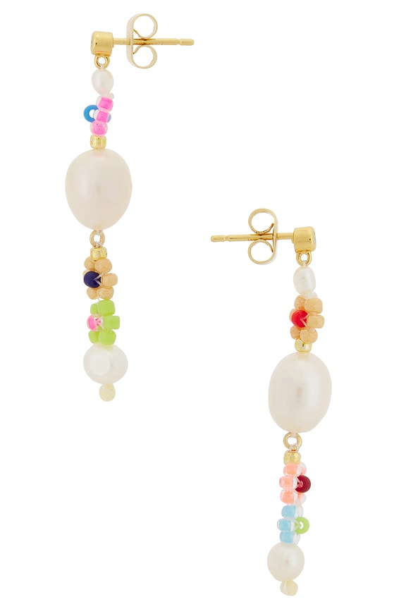 view 2 of 2 Mexi Flower Earring in Gold