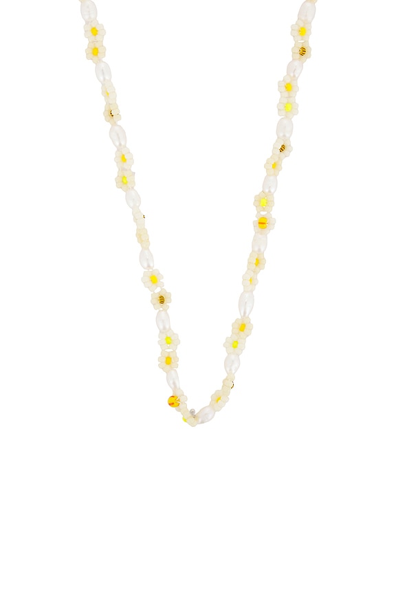 view 2 of 3 Daisy Flower Necklace in Gold