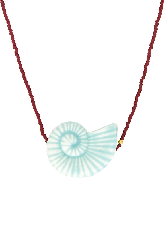 view 2 of 2 Nautilus Necklace in Seaform Berry
