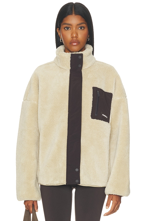 view 2 of 5 Pocket Fleece Jacket in Oatmeal