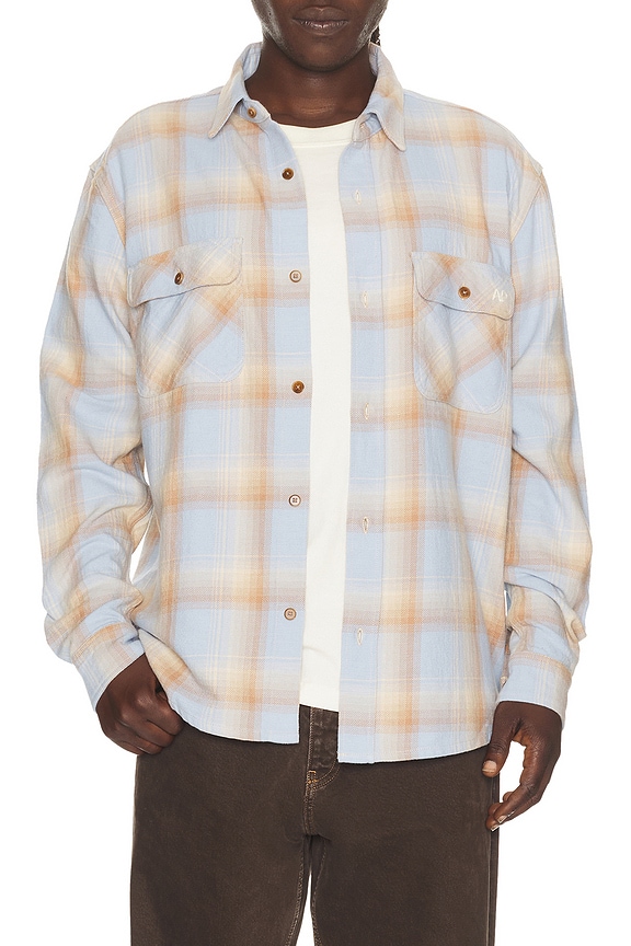 view 1 of 5 CHEMISE in Light Blue & Tan