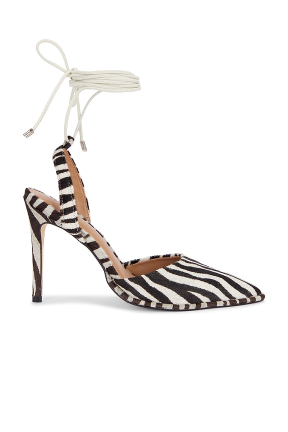 view 2 of 6 A-Line Lace Up Heel in Zebra