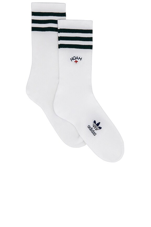 view 2 of 4 Socks in White & Grey Heather