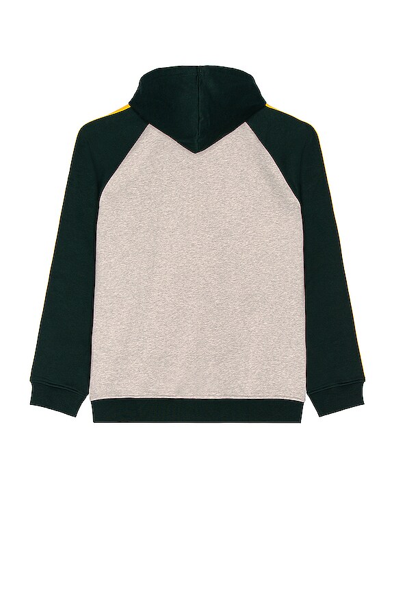 view 2 of 4 3S Hoody in Grey Heather & Green Night