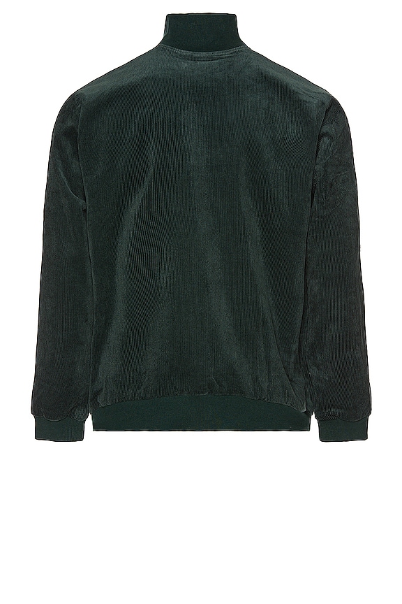 view 2 of 6 Cord Track Top in Green Night
