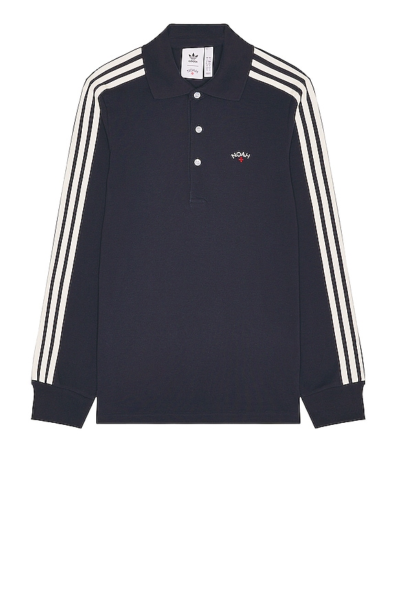 view 1 of 4 adidas Originals x Noah Polo Long Sleeve in Night Navy