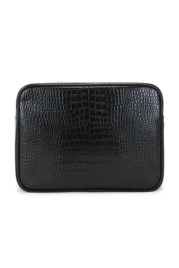 view 2 of 4 Out Of Office Martini Croc Pouch in Black