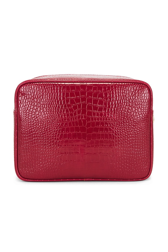 view 2 of 4 Travel Essentials Croc Pouch in Red
