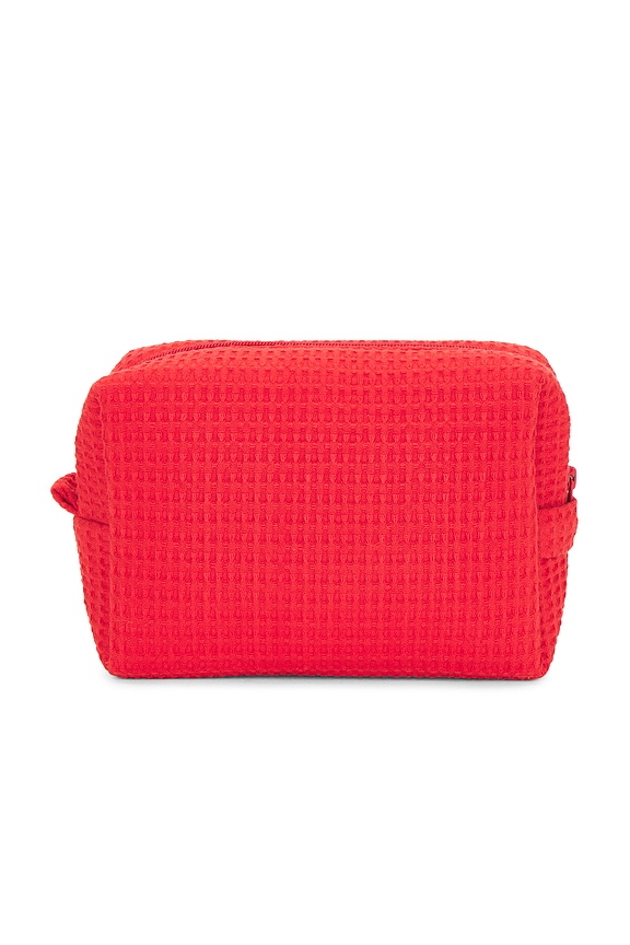 view 2 of 4 POCHETTE WAFFLE POUCH in Cherry