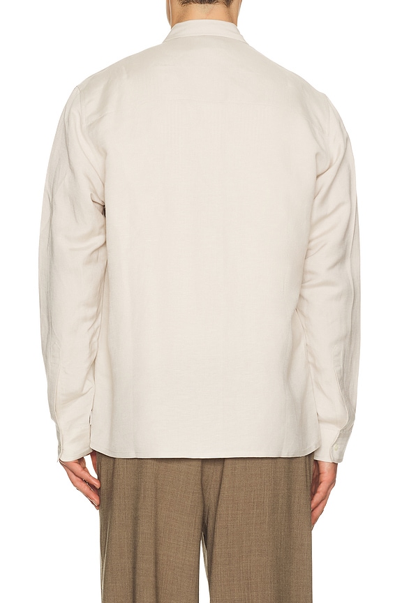 view 2 of 4 Andrew Long Sleeve Linen Shirt in Sand