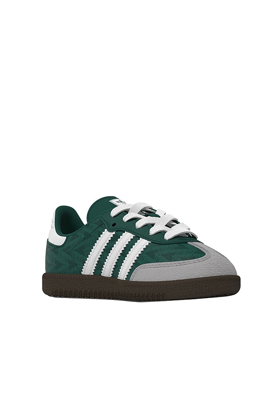 view 2 of 3 ZAPATILLA DEPORTIVA SAMBA OG in White, Collegiate Green & Gum 5