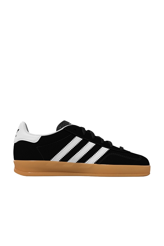 view 1 of 3 ZAPATILLA DEPORTIVA GAZELLE INDOOR in Black, White & Gum 2