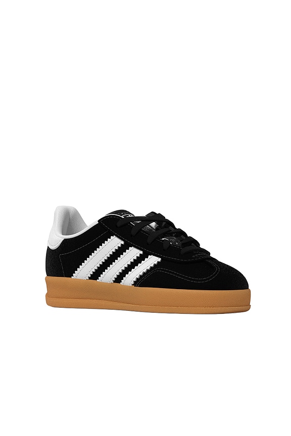 view 2 of 3 ZAPATILLA DEPORTIVA GAZELLE INDOOR in Black, White & Gum 2
