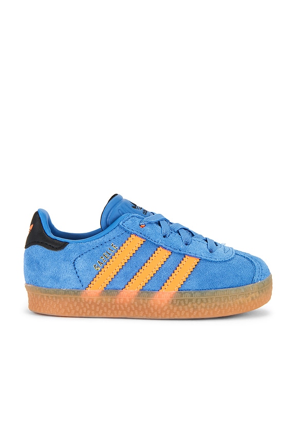 view 1 of 6 КРОССОВКИ GAZELLE in Focus Blue, Solar Orange, & Core Black