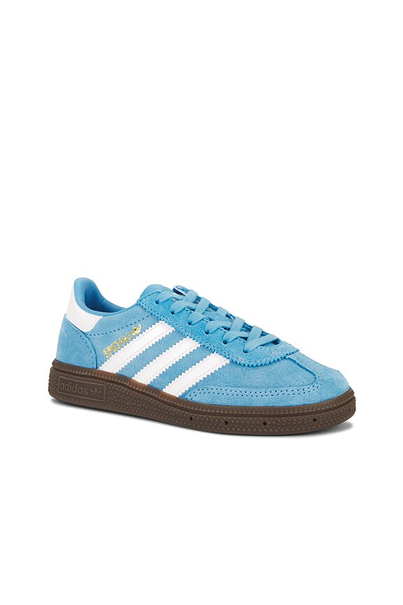 view 2 of 6 Kids Handball Spezial Sneaker in Light Blue, White, & Gum
