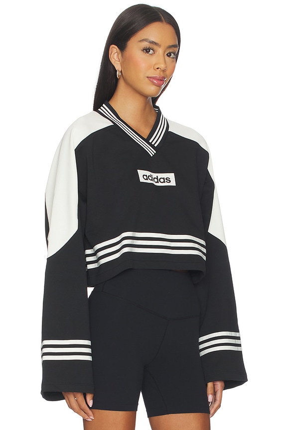 view 2 of 4 SUDADERA CREW in Black & Off White