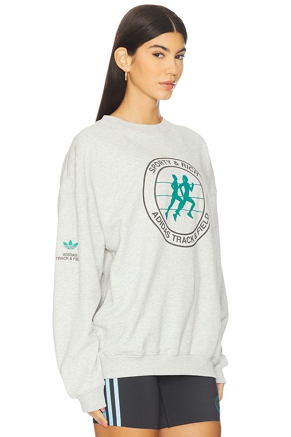 view 2 of 4 x Sporty & Rich Sweater in Light Grey Heather