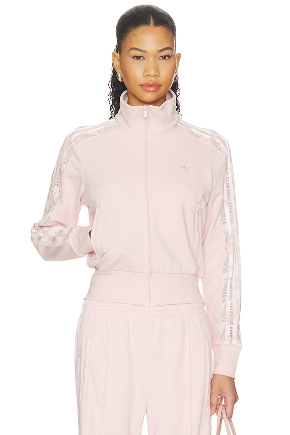 view 2 of 5 Firebird Lace Track Top in Sandy Pink