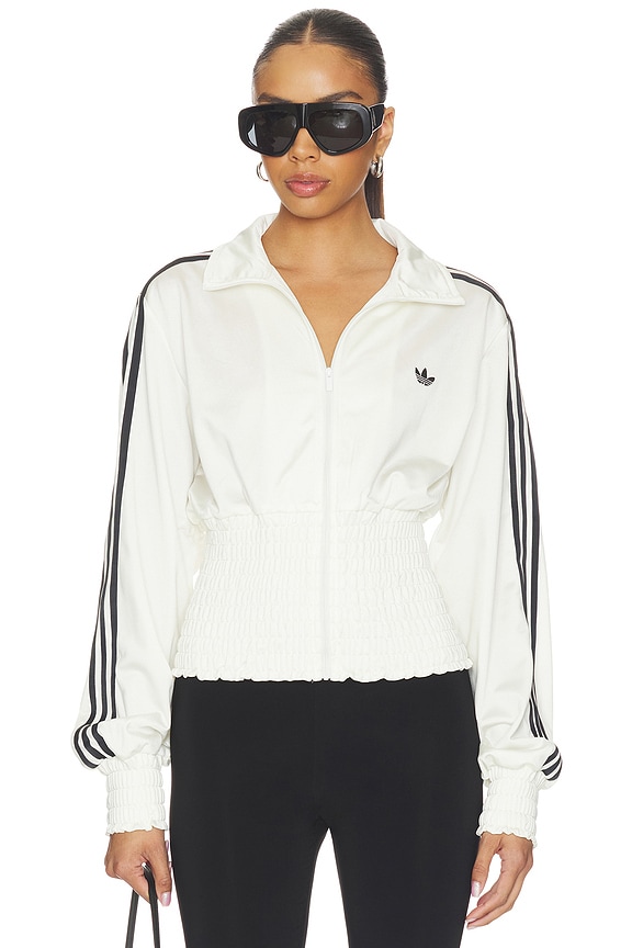 view 1 of 5 Smocked Firebird Track Top in Off White