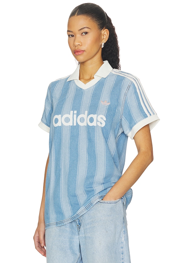 view 2 of 5 Denim Football Jersey in Indigo Denim