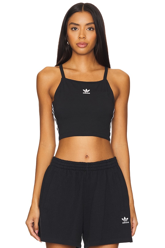 view 2 of 4 УКОРОЧЕННЫЙ ТОП 3 STRIPE in Black
