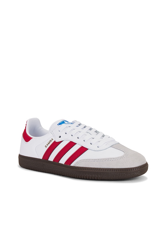 view 2 of 6 ZAPATILLA DEPORTIVA SAMBA OG in White & Better Scarlet