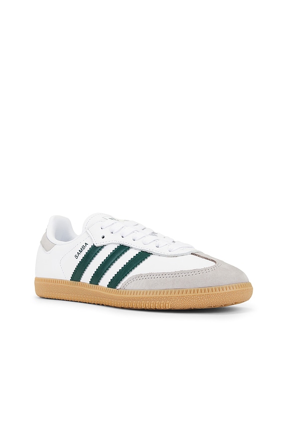 view 2 of 6 Samba OG in Footwear White, Collegiate Green, & Grey Two
