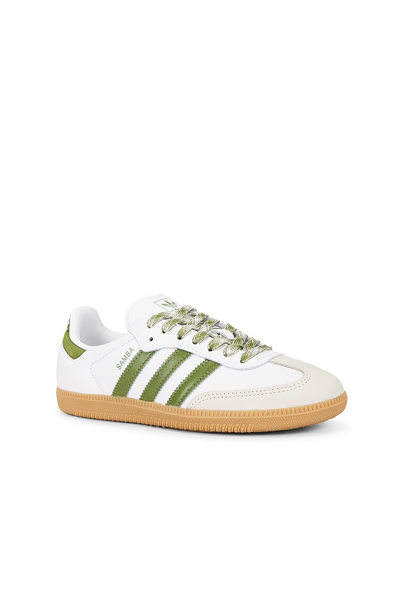 view 2 of 7 SAMBA 스니커즈 in White & Tech Olive