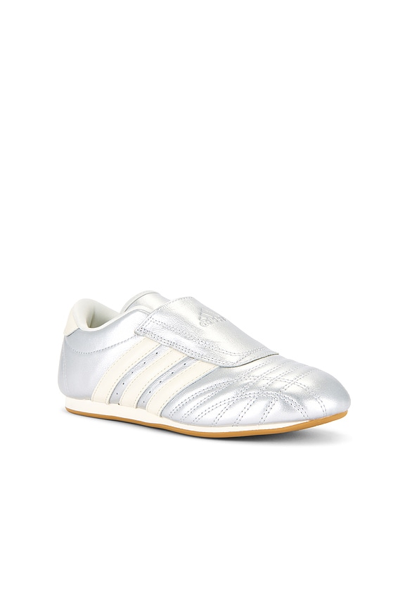 view 2 of 6 Adidas Taekwondo in Silver Metallic, Off White & Gum 3