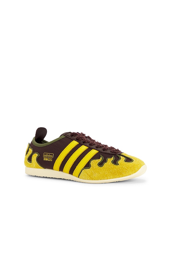 view 2 of 8 X Brain Dead Japan Lo Sneaker in Shadow Brown, Hazy Yellow & Off White