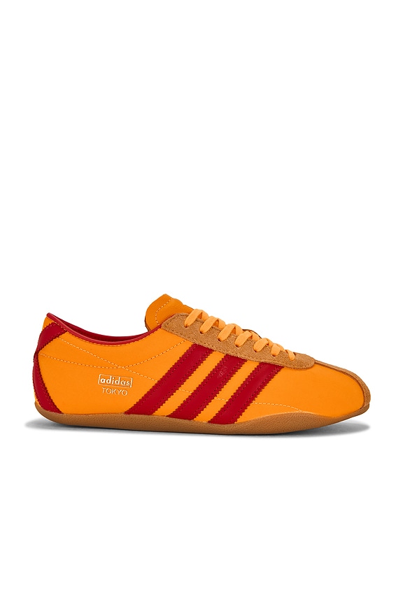 view 1 of 6 Tokyo Sneaker in Lucid Tangerine, Semi Lucid Red & Gold Metallic