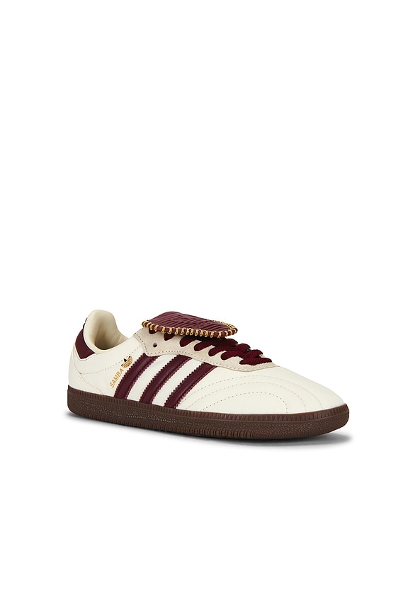view 2 of 6 Samba LT Sneaker in Crew White, Maroon & Gold Metallic