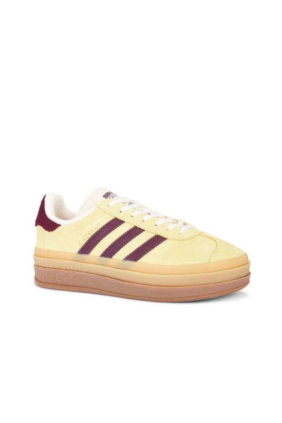 view 2 of 6 SNEAKERS GAZELLE BOLD in Almost Yellow & Maroon