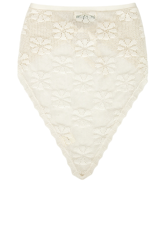 view 2 of 3 Bruna Crochet Bandana in Salt