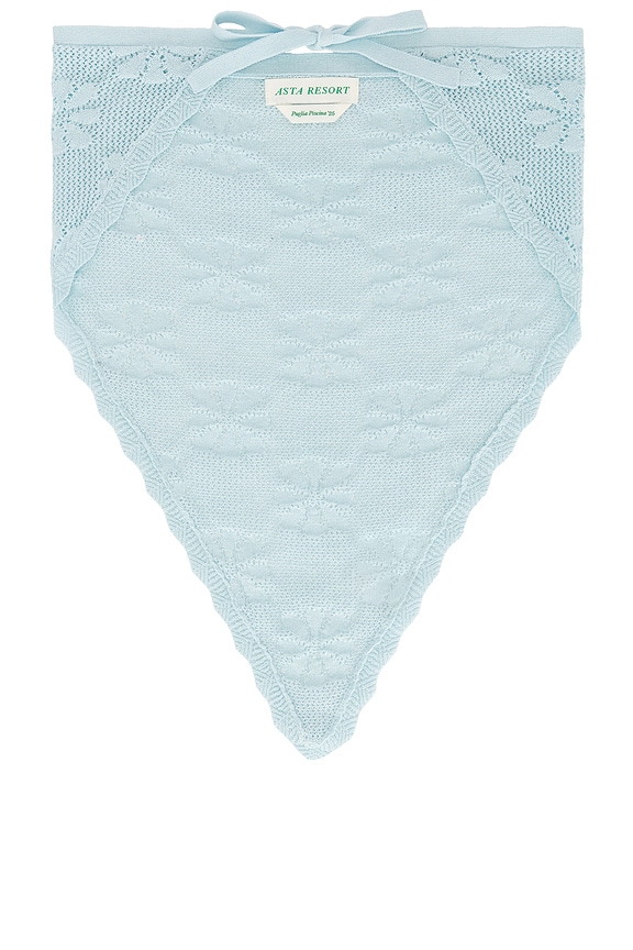 view 2 of 2 Bruna Crochet Bandana in Sky Blue