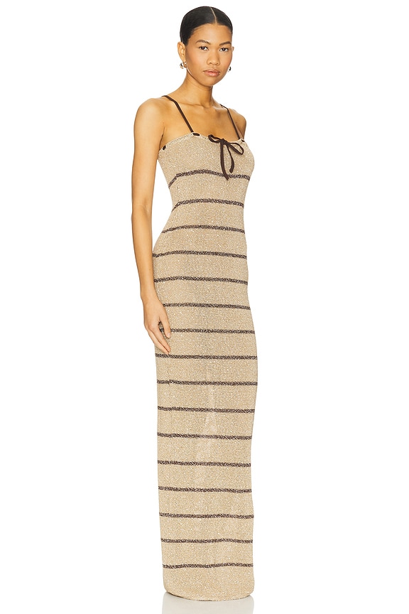 view 2 of 4 Celeste Maxi Dress in Biscuit Stripe