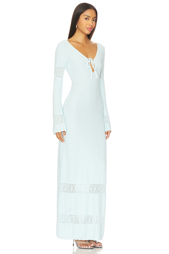 view 2 of 3 Rita Crochet Dress in Sky Blue