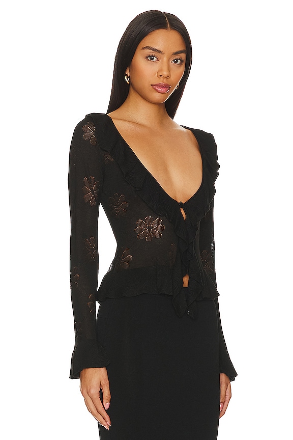 view 2 of 4 Vanessa Cardigan in Black