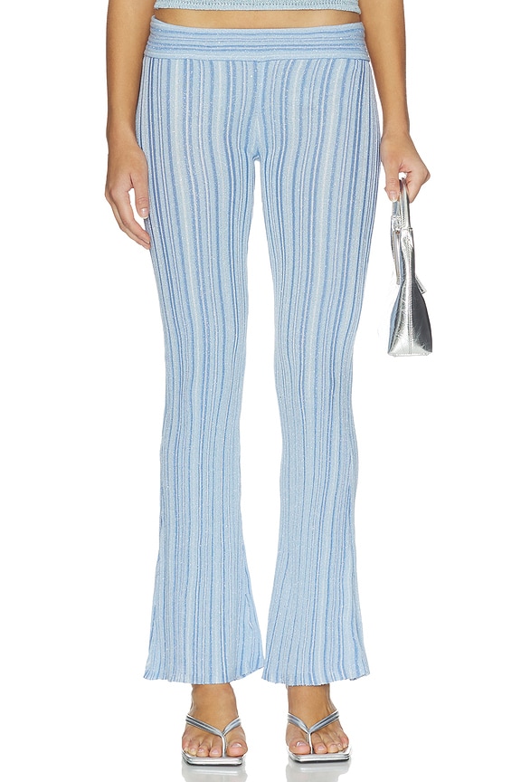 view 1 of 6 PANTALON MARIBEL in Sea Mist & Sailord Blue Stripe