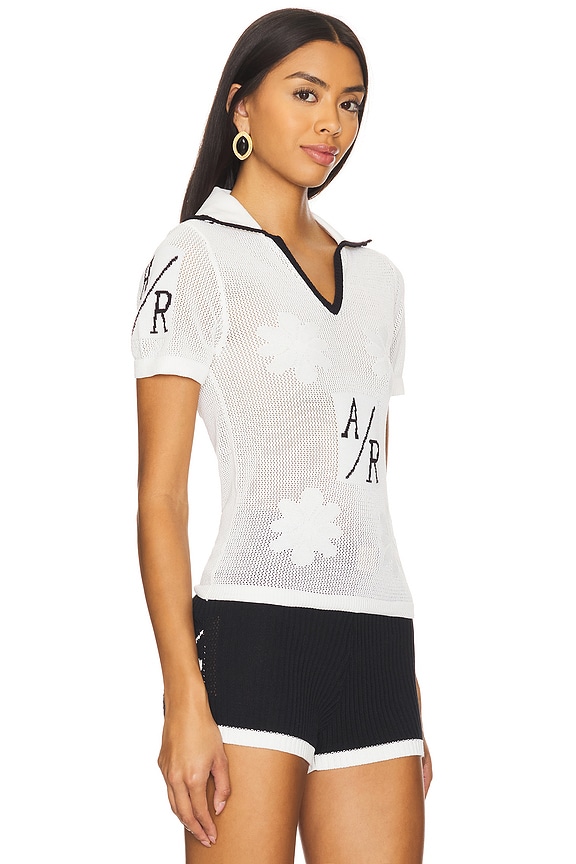 view 2 of 5 Francie Knitted Polo in Black